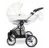 Otroški voziček Mommy GLOSSY WHITE SILVER WG03 