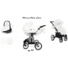 Otroški voziček Mommy GLOSSY WHITE SILVER WG03 